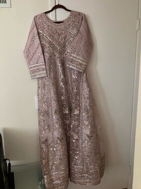 Embellished Pink Women's Wedding Guest Dress